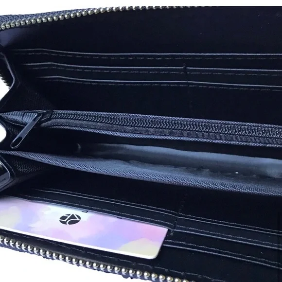 Amazing black glitter women’s fancy elegant holiday wedding wallet - Picture 4 of 9